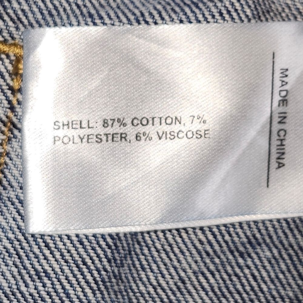 Cider Blue Medium Wash Wide Leg Denim Bib Overalls. Sz. 6/M - Picture 4 of 9